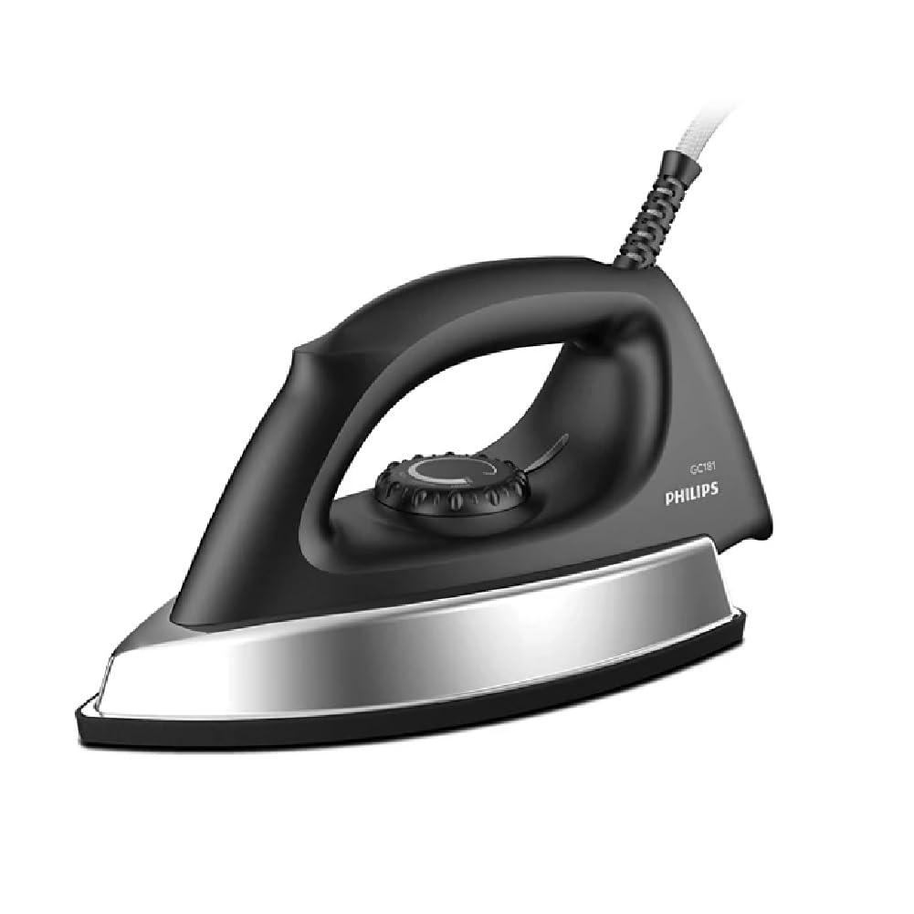 Philips 1000 Watt Heavy Weight (1.6 Kg) Dry Iron with Non Stick Coating